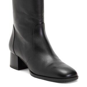 Stuart Weitzman Leather Nola Zip Booties. Size 9.